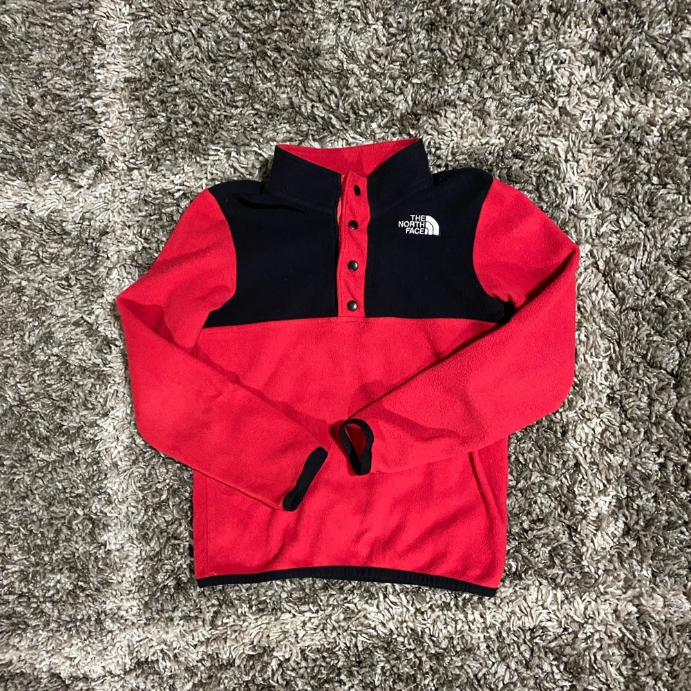 Boys snap t Northface sweater